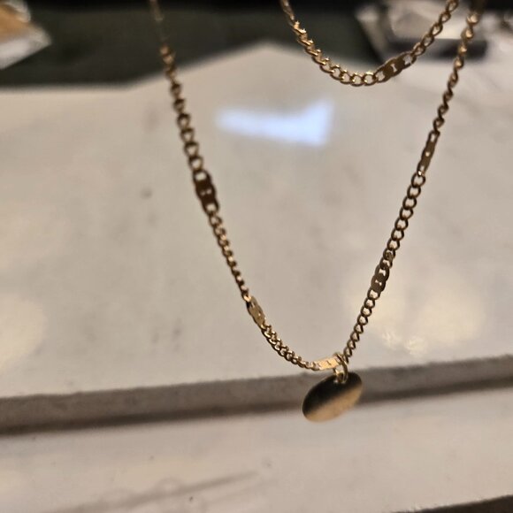 Gold Tone Chain Necklace - Picture 2 of 6